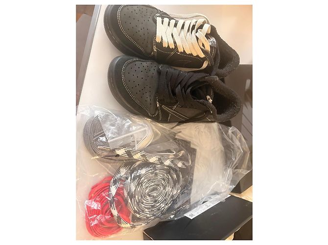 Sneakers Nike Air Jordan 1 Low Travis Scott Nero Bianco - vista 18