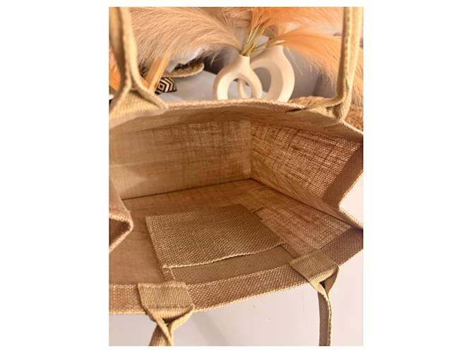 Chanel À La Plage Jute-Shopper Beige - Ansicht 7