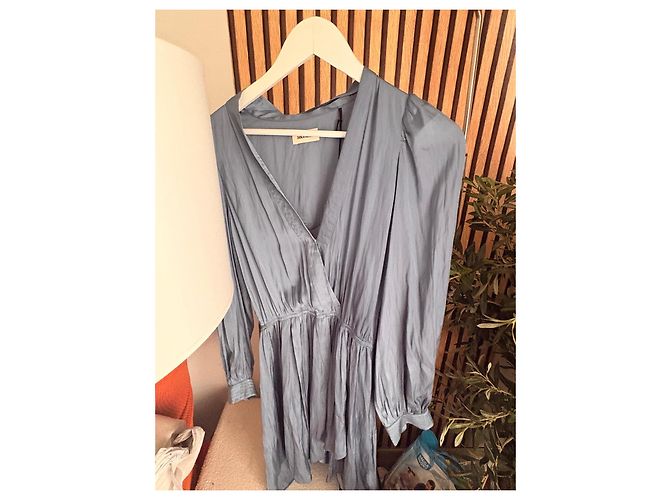 Vestido corto de seda azul Zadig & Voltaire - vista 2
