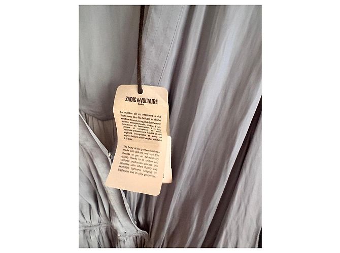 Vestido corto de seda azul Zadig & Voltaire - vista 4