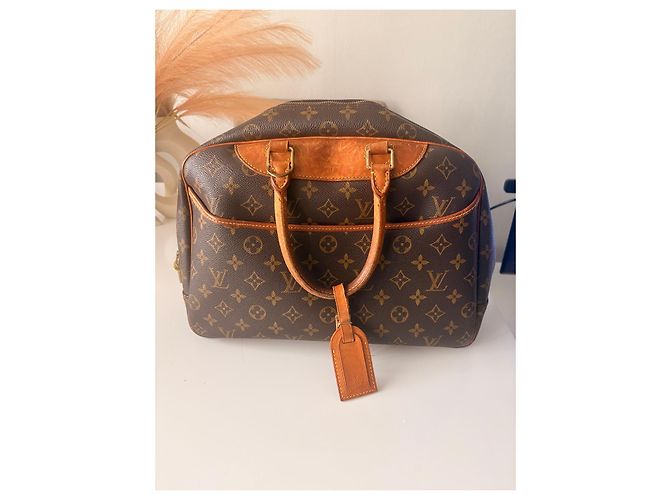 Borsa Louis Vuitton Deauville Marrone - vista 2