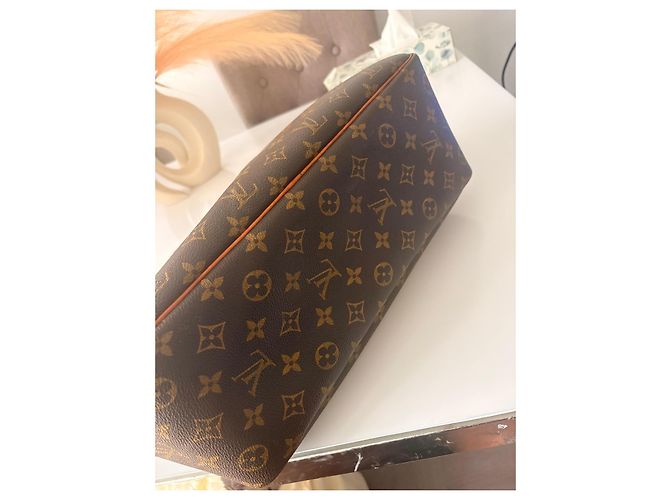 Borsa Louis Vuitton Deauville Marrone - vista 7