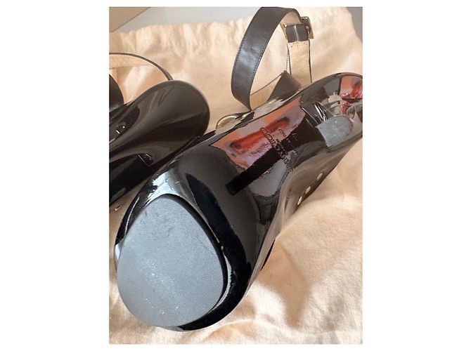 Sandali con tacco Jimmy Choo in pelle e scamosciato neri Nero - vista 12