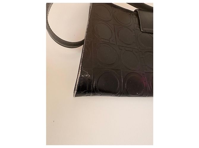 Borsa Gancini in pelle nera Salvatore Ferragamo Nero - vista 4