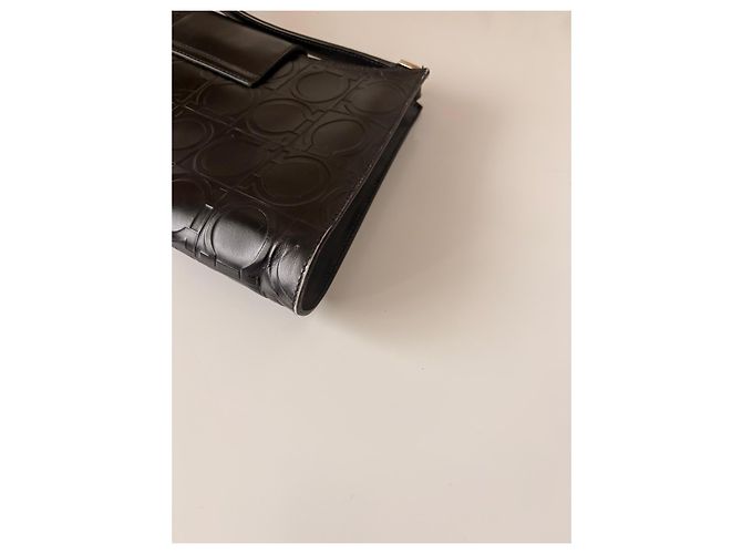 Borsa Gancini in pelle nera Salvatore Ferragamo Nero - vista 5
