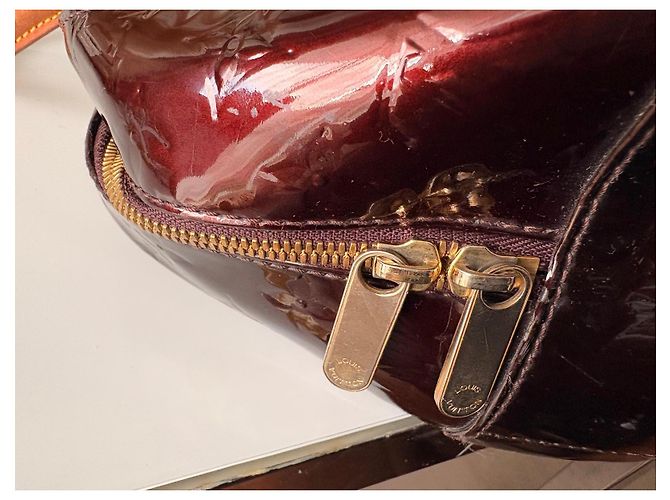 Bolsa Louis Vuitton Summit Monogram Vernis Alma BB Bordeaux - vista 11