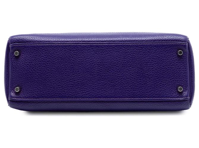 Hermès Purple Clemence Kelly II Retourne 32 Porpora - vista 3