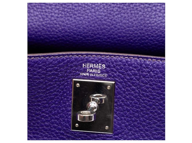 Hermès Purple Clemence Kelly II Retourne 32 Porpora - vista 5