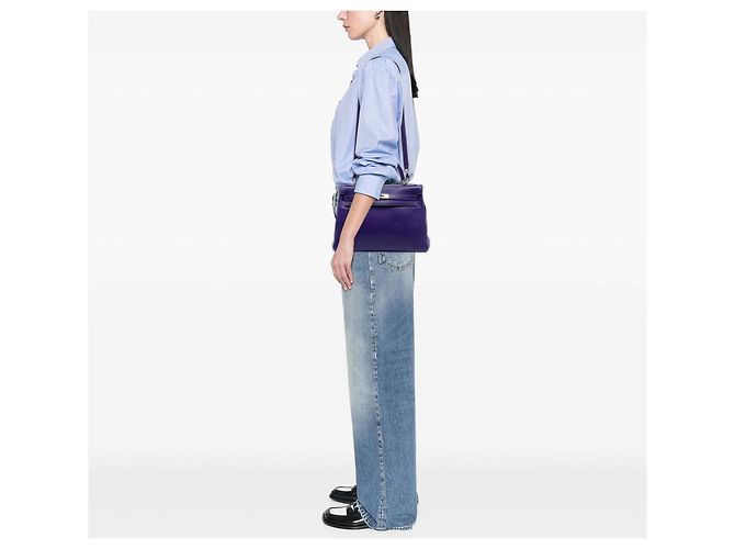 Hermès Purple Clemence Kelly II Retourne 32 Porpora - vista 6