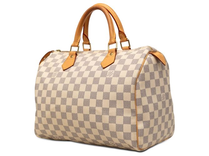 Louis Vuitton White Damier Azur Speedy 30 Bianco - vista 2