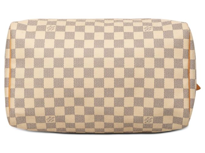 Louis Vuitton White Damier Azur Speedy 30 Bianco - vista 3