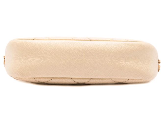 Camera Borsa a tracolla Chanel Beige CC Caviar trapuntato Melody Chain - vista 3
