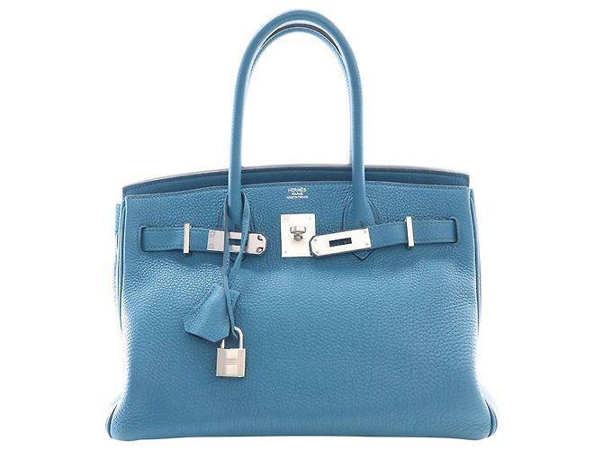 Hermès Blue Togo Birkin Retourne 30 Blu chiaro - vista 10