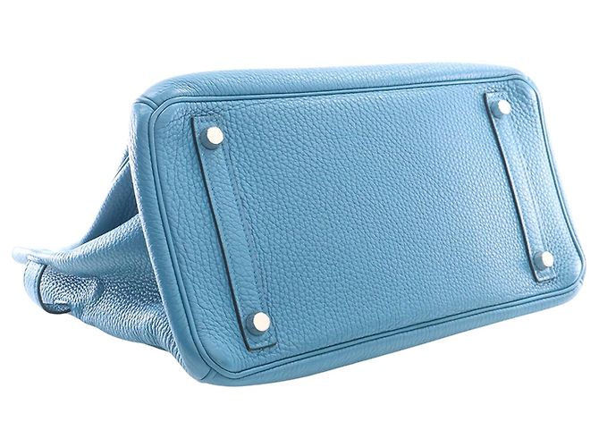 Hermès Blue Togo Birkin Retourne 30 Blu chiaro - vista 13
