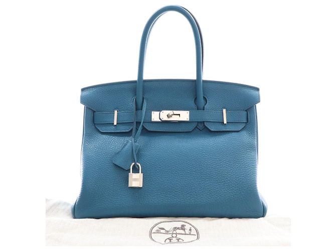 Hermès Blue Togo Birkin Retourne 30 Blu chiaro - vista 15
