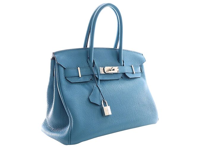 Hermès Blue Togo Birkin Retourne 30 Blu chiaro - vista 2
