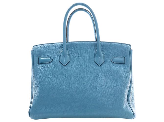 Hermès Blue Togo Birkin Retourne 30 Blu chiaro - vista 4