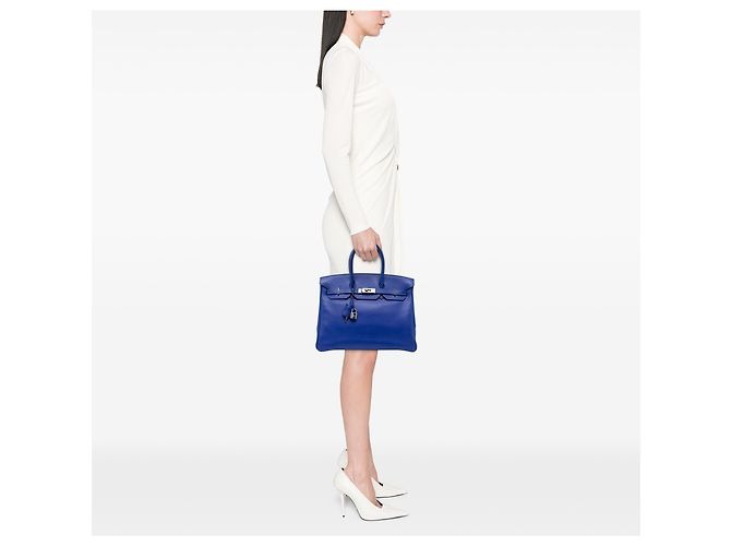 Hermès Blue Swift Birkin Retourne 35 - vista 6