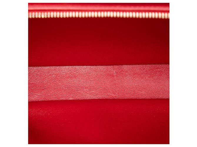 Chanel Red Small CC Chevron Calfskin Envelope Flap Rosso - vista 4