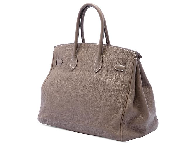 Hermès Brown Togo Birkin Retourne 35 Marrone Taupe - vista 2