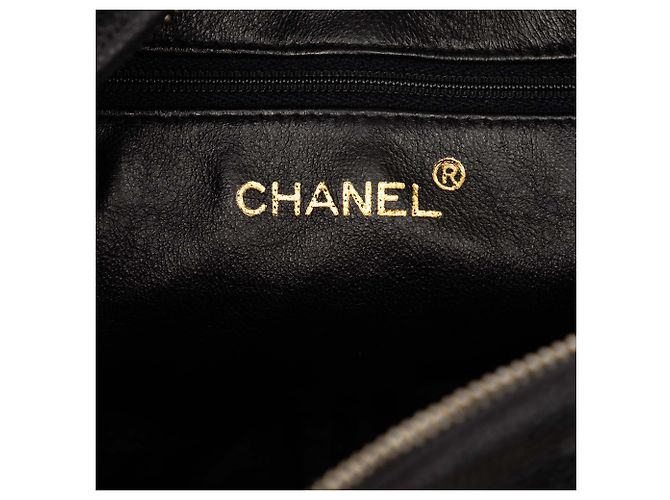 Borsa Camera Chanel Black CC Caviar Front Pocket Bijoux Chain Nero - vista 5