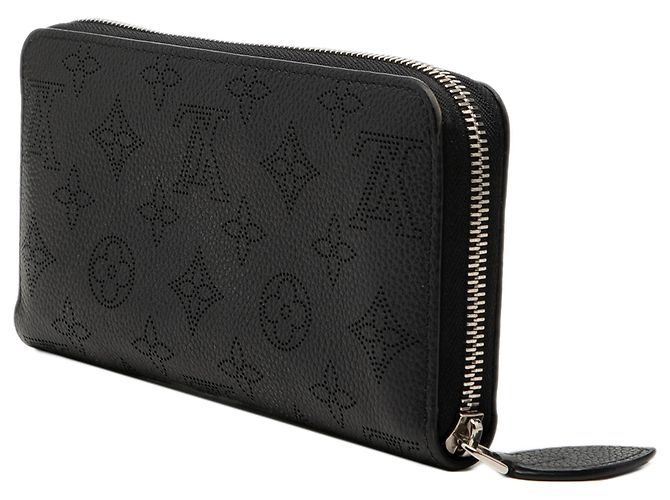 Louis Vuitton Black Monogram Mahina Zippy Long Wallet Schwarz - Ansicht 2