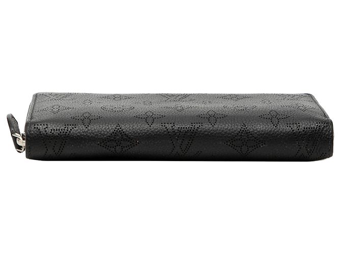 Louis Vuitton Black Monogram Mahina Zippy Long Wallet Schwarz - Ansicht 3