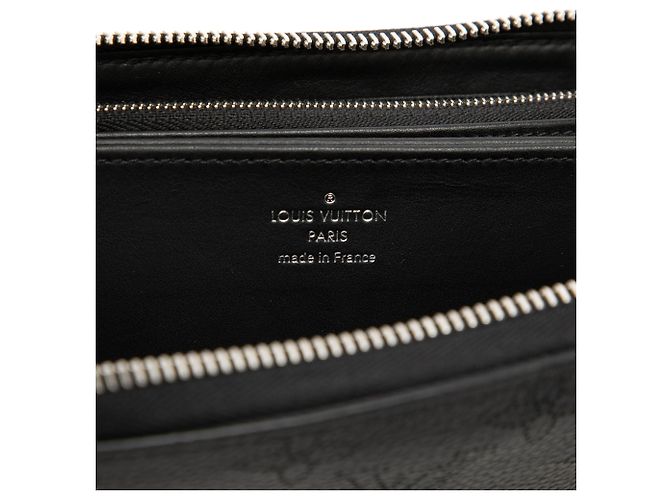 Louis Vuitton Black Monogram Mahina Zippy Long Wallet Schwarz - Ansicht 6