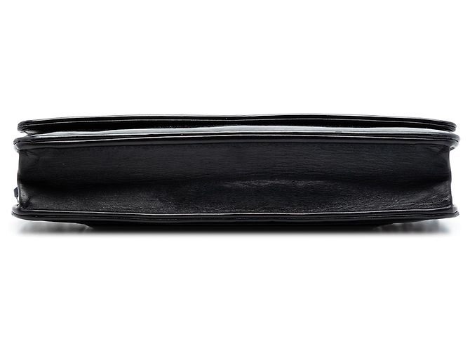 Wallet On Chain Portafoglio Chanel Black CC Patent On Chain Nero - vista 3