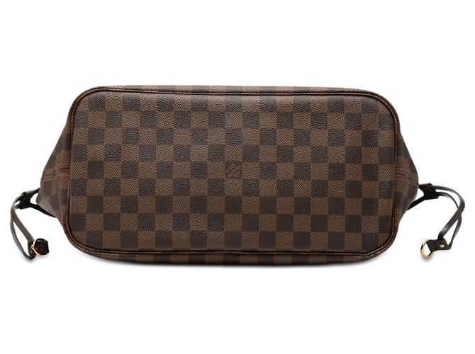 Louis Vuitton Marrone Damier Ebene Neverfull MM - vista 3
