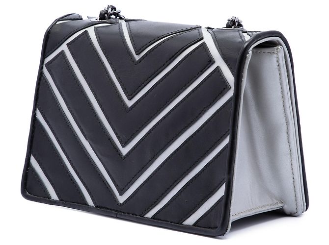 Chanel Black Small Chevron Lambskin Couture Flap - view 2
