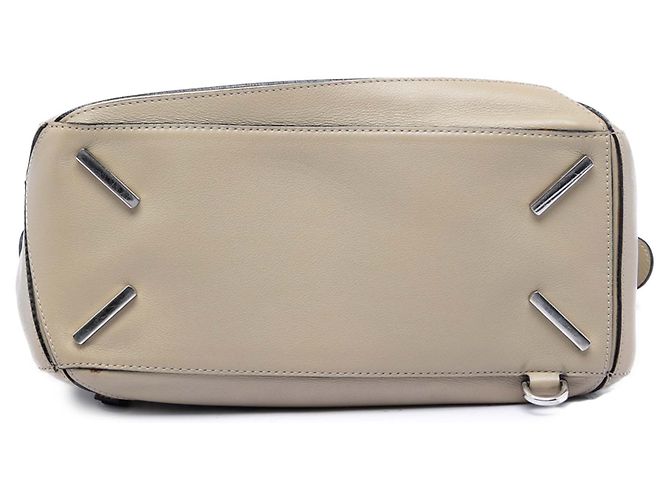 Bolsa Satchel Puzzle em couro de bezerro marrom Medium da LOEWE Bege - vista 3