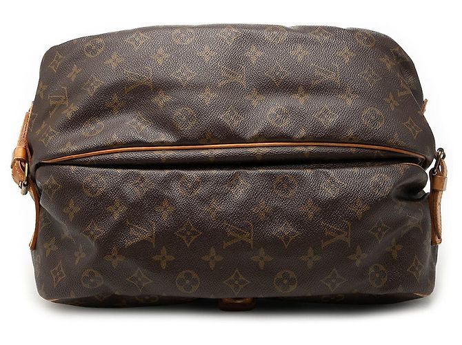 Louis Vuitton Marrone Monogram Saumur 35 - vista 3