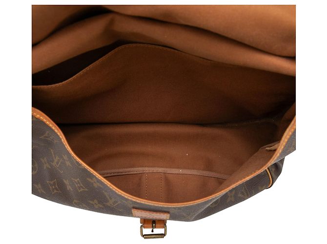 Louis Vuitton Marrone Monogram Saumur 35 - vista 4