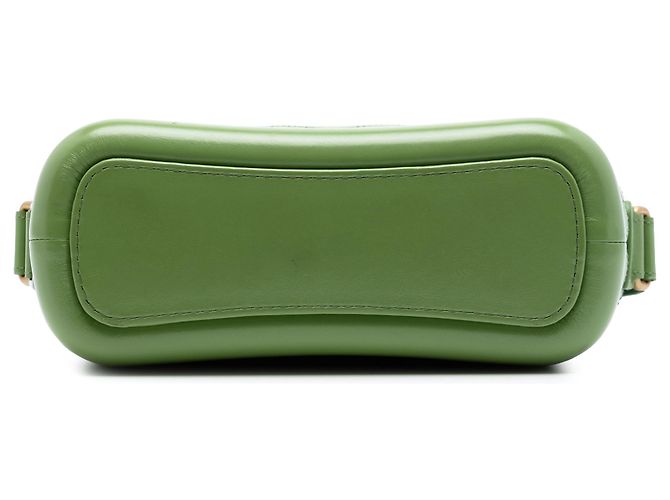 Chanel Gabrielle Hobo en cuir agé de veau matelassé vert, petite taille - vue 3