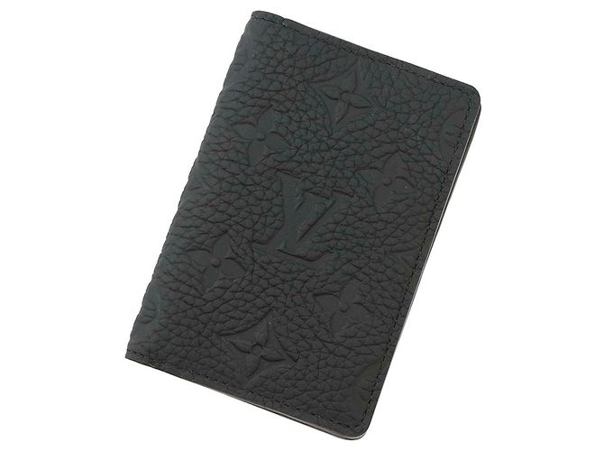 Louis Vuitton Black Monogram Taurillon Pocket Organizer Schwarz - Ansicht 2