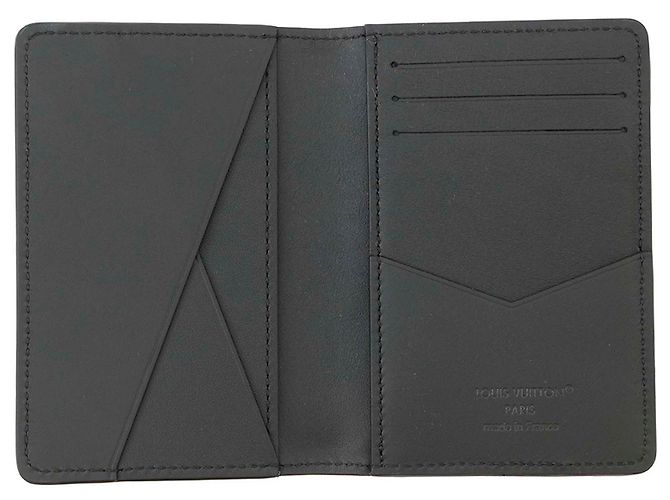 Louis Vuitton Black Monogram Taurillon Pocket Organizer Schwarz - Ansicht 4