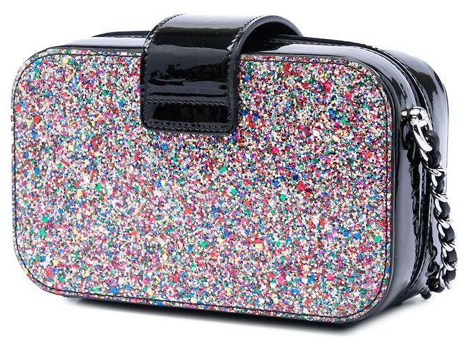 Camera Borsa a tracolla Chanel Multi Glitter Patent Evening On The Moon Multicolore - vista 2