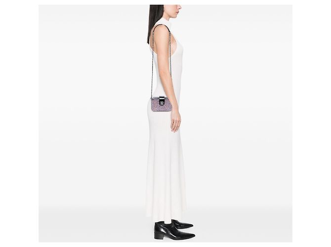 Camera Borsa a tracolla Chanel Multi Glitter Patent Evening On The Moon Multicolore - vista 6