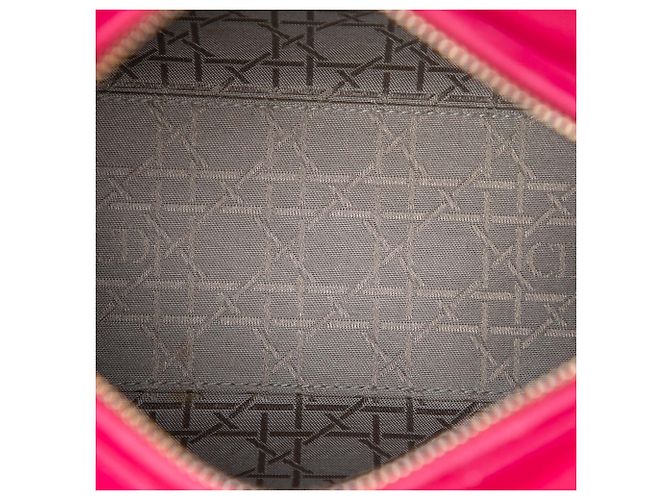 Lady Dior in agnello cannage rosa, misura Medium - vista 4