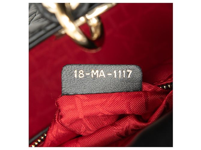Dior Black Small Lambskin Cannage My ABCDior Lady Dior Nero - vista 6