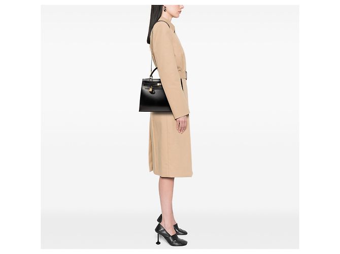 Hermès Black Box Calf Kelly Sellier 32 Nero - vista 7