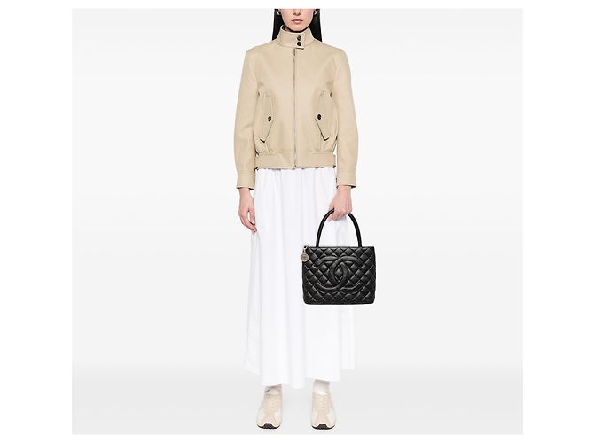 Chanel Black Caviar Medallion Tote Nero - vista 7