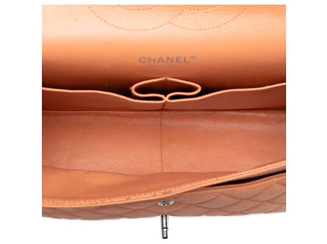Chanel Brown Jumbo Classic Caviar Double Flap Marrone Marrone chiaro - vista 4
