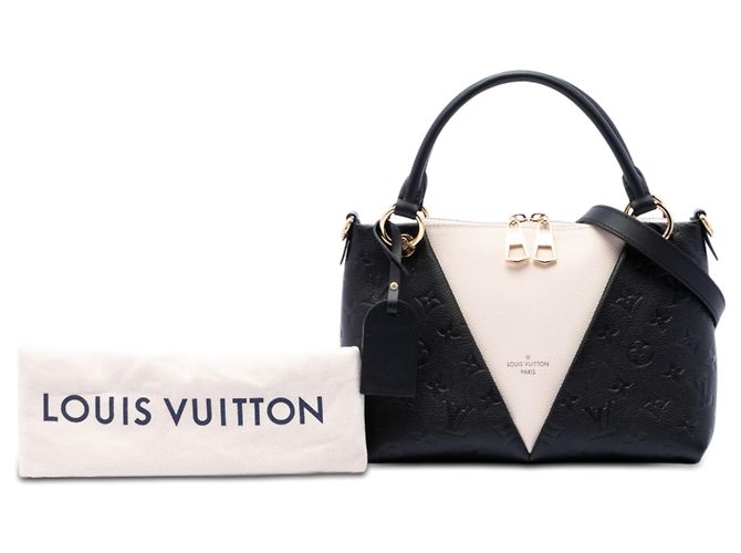 Louis Vuitton Borsa V Tote BB in Monogram Empreinte nero - vista 7