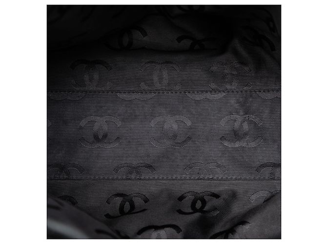Tote Chanel Black CC Suede Wild Stitch Nero - vista 4