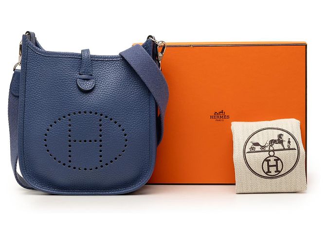 Hermès Blue Clemence Evelyne 16 Amazone Bleu Bleu foncé - vue 8