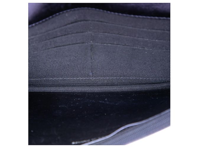 Wallet On Chain Portafoglio con catena Chanel Blue Quilted Shiny Aged Calfskin Reissue 2.55 - vista 4