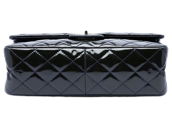 Chanel Blue Quilted Patent Reissue 2.55 Double Flap 227 Blu navy - vista 3