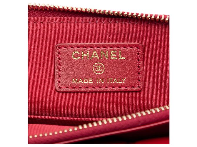 Wallet On Chain Portafoglio con catena Chanel Red Quilted Aged Calfskin Reissue 2.55 Rosso - vista 5